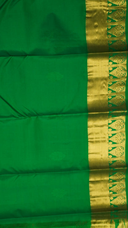 Pure Kanjivaram Silk Saree -Beige Green