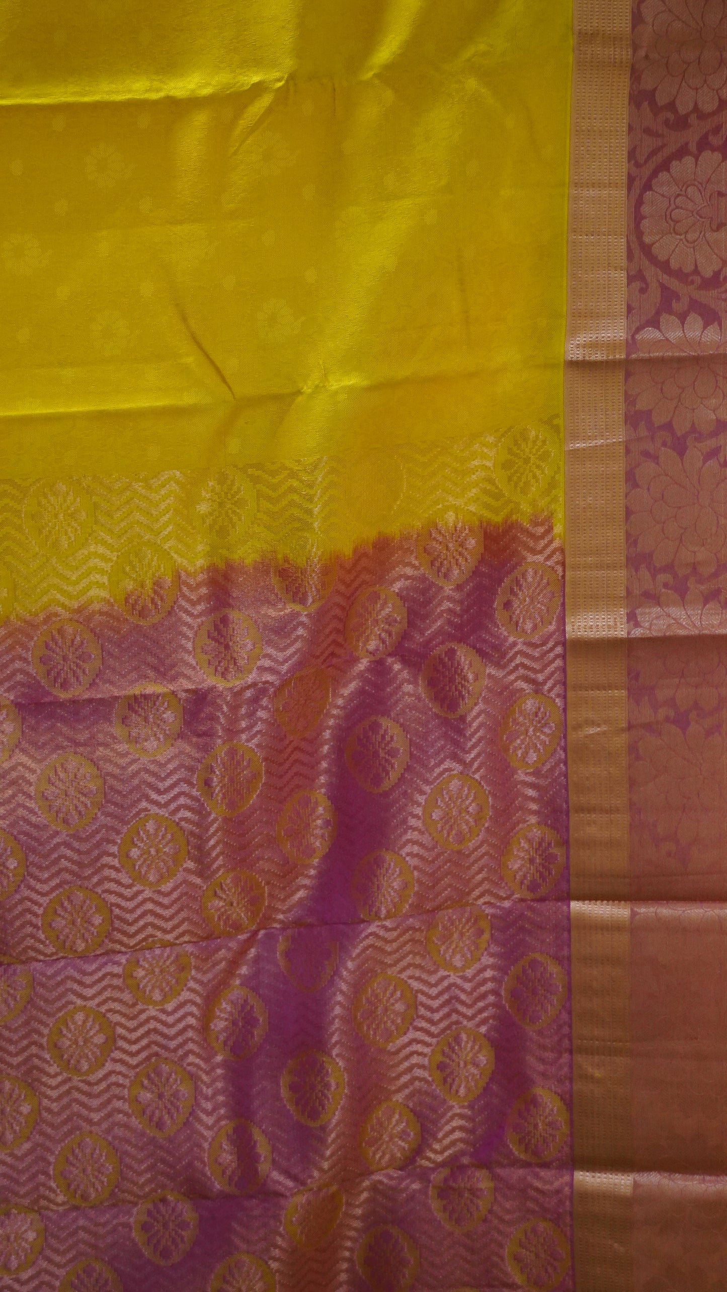 Pure Kanjivaram Silk Saree -Mango Yellow