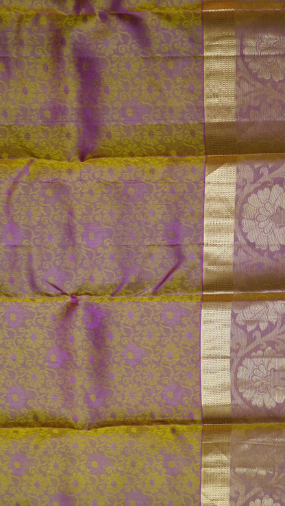 Pure Kanjivaram Silk Saree -Mango Yellow
