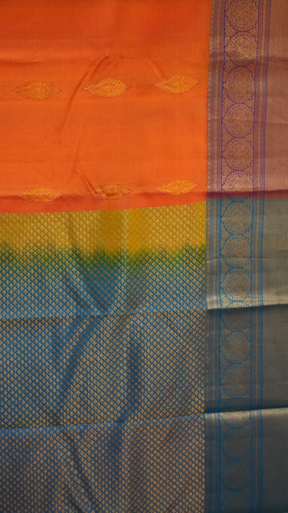 Pure Kanjivaram Silk Saree -Peachich Pink