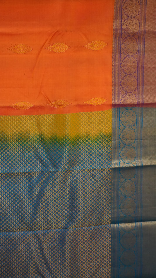 Pure Kanjivaram Silk Saree -Peachich Pink