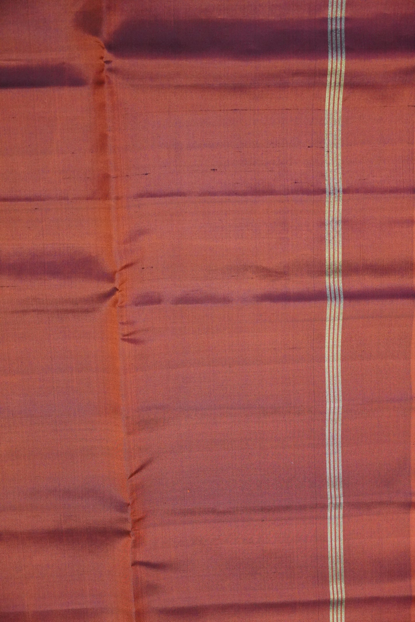 Pure soft silk-Kolam Rust Orange