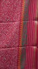 Dola Silk Saree Kolam Print - Red thumbnail