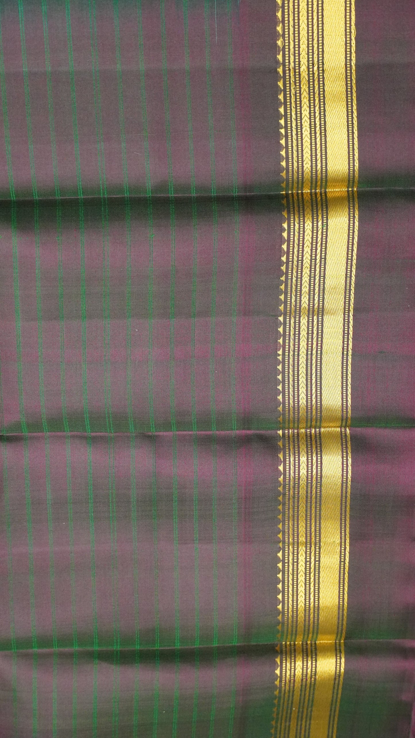 Pure Kanjivaram Silk Saree -Peacock Green