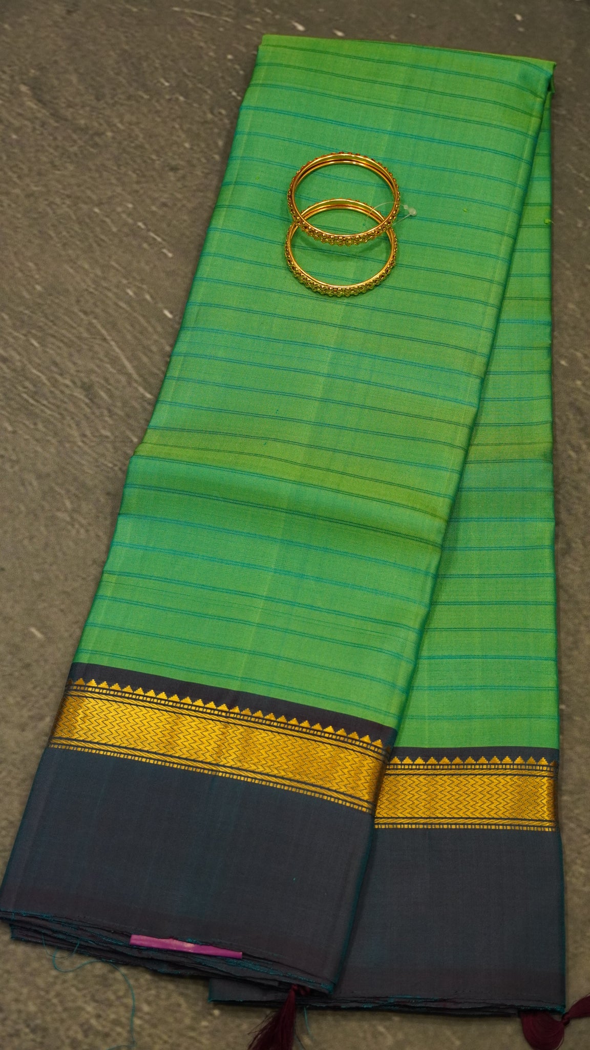 Pure Kanchipuram Silk Saree -Teal Green