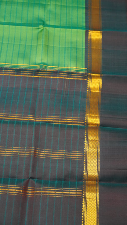 Pure Kanjivaram Silk Saree -Teal Green