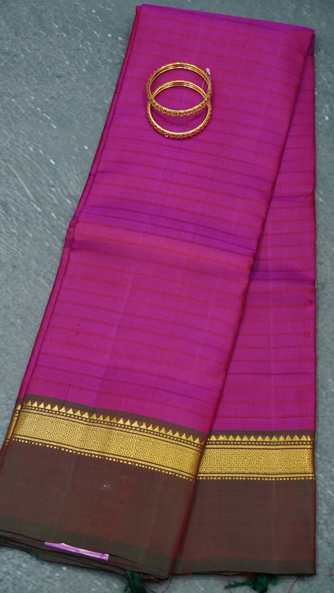 Pure Kanchipuram Silk Saree -Magenta