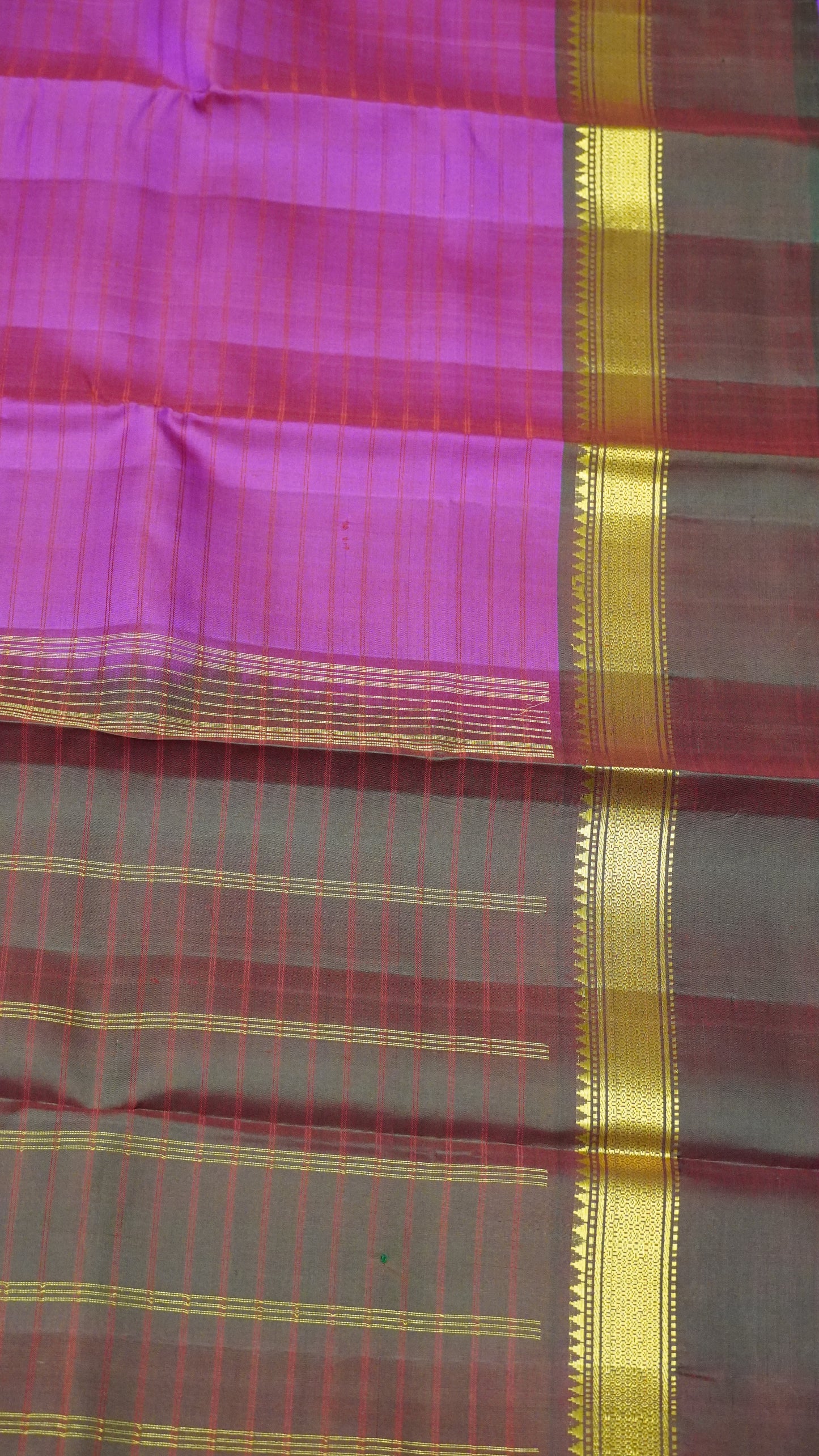 Pure Kanjivaram Silk Saree -Magenta