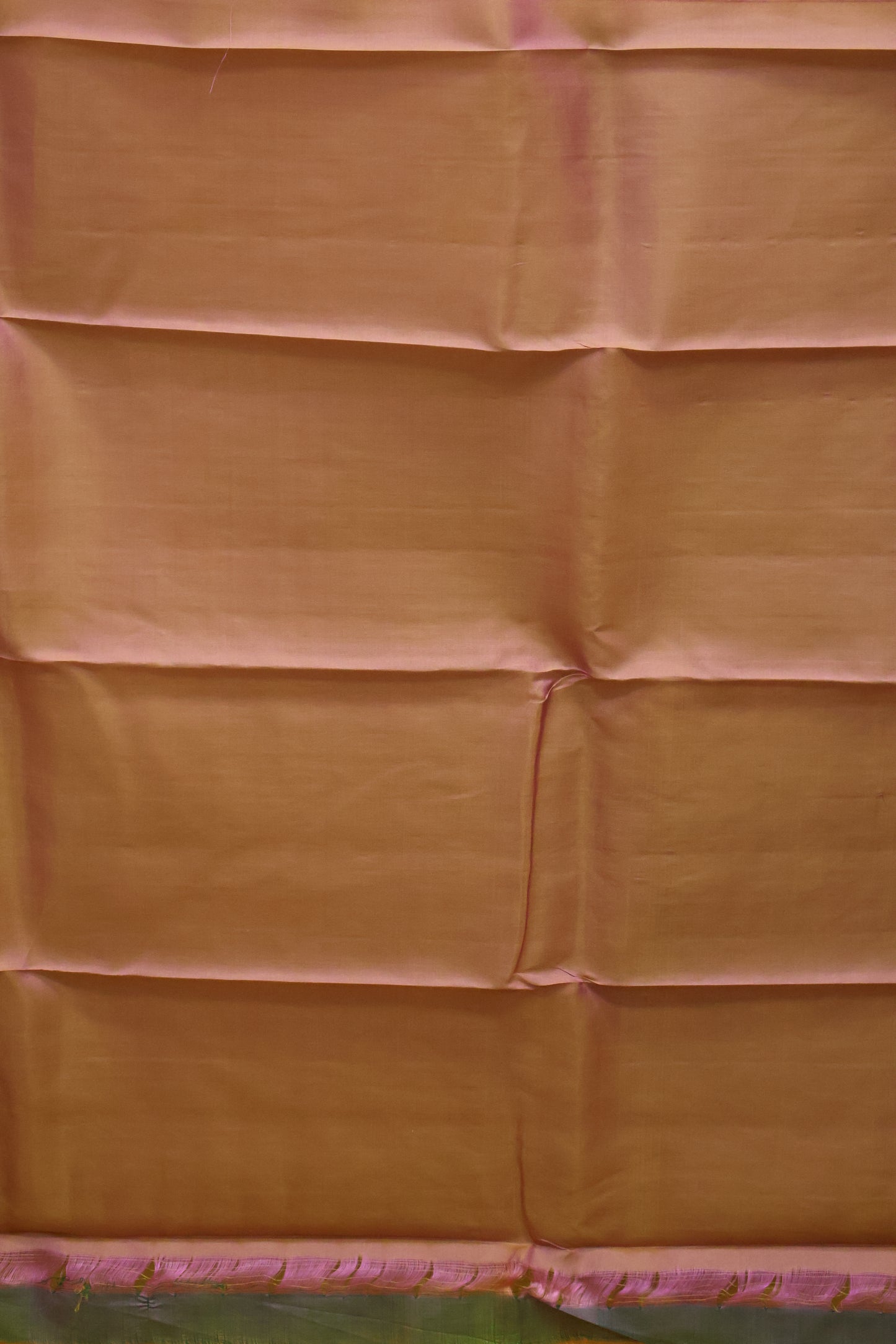 Pure Kanjivaram Silk Saree -Mustard Pink