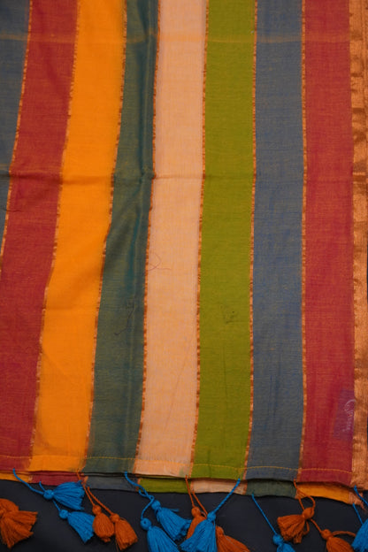 Khadi Silk Saree - Pastel Shade Yellow