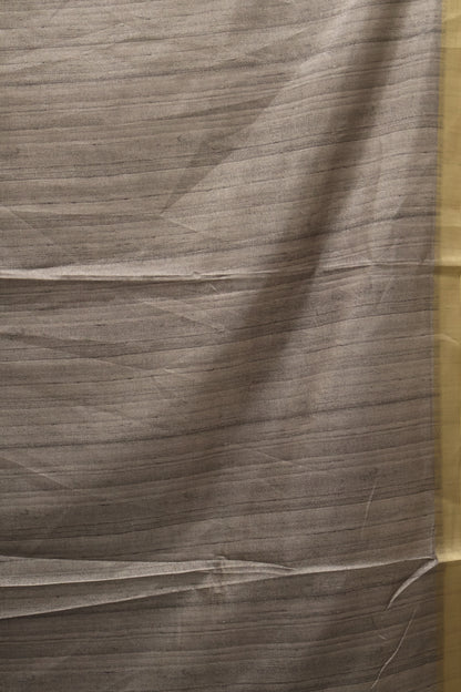 Art Mulberry Silk Saree-Grey Penn Kalamkari