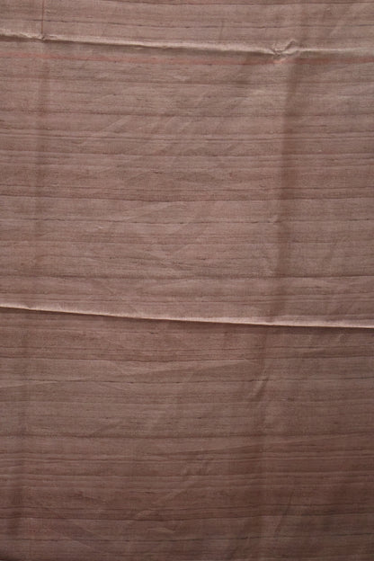 Art Mulberry Silk Saree-Choco Brown Penn Kalamkari