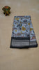 Chanderi Saree Kalamkari Print - Grey thumbnail