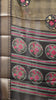 Chanderi Saree Lotus Print - Green thumbnail