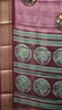 Chanderi Saree Lotus Print - Lavendar thumbnail