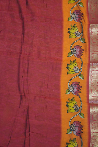 Malai Cotton Saree - Doll Pattern Sandal