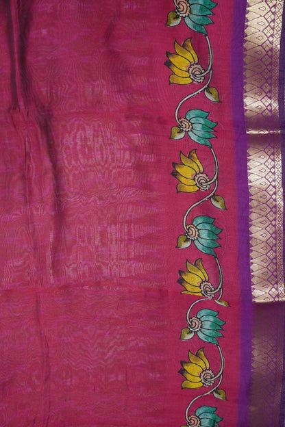 Malai Cotton Saree - Doll Pattern Pink