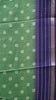 Dola Silk Saree Floral Print - Green thumbnail