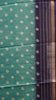 Dola Silk Saree Floral Print - Blue thumbnail