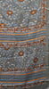 Jute Cotton Saree - Blue thumbnail