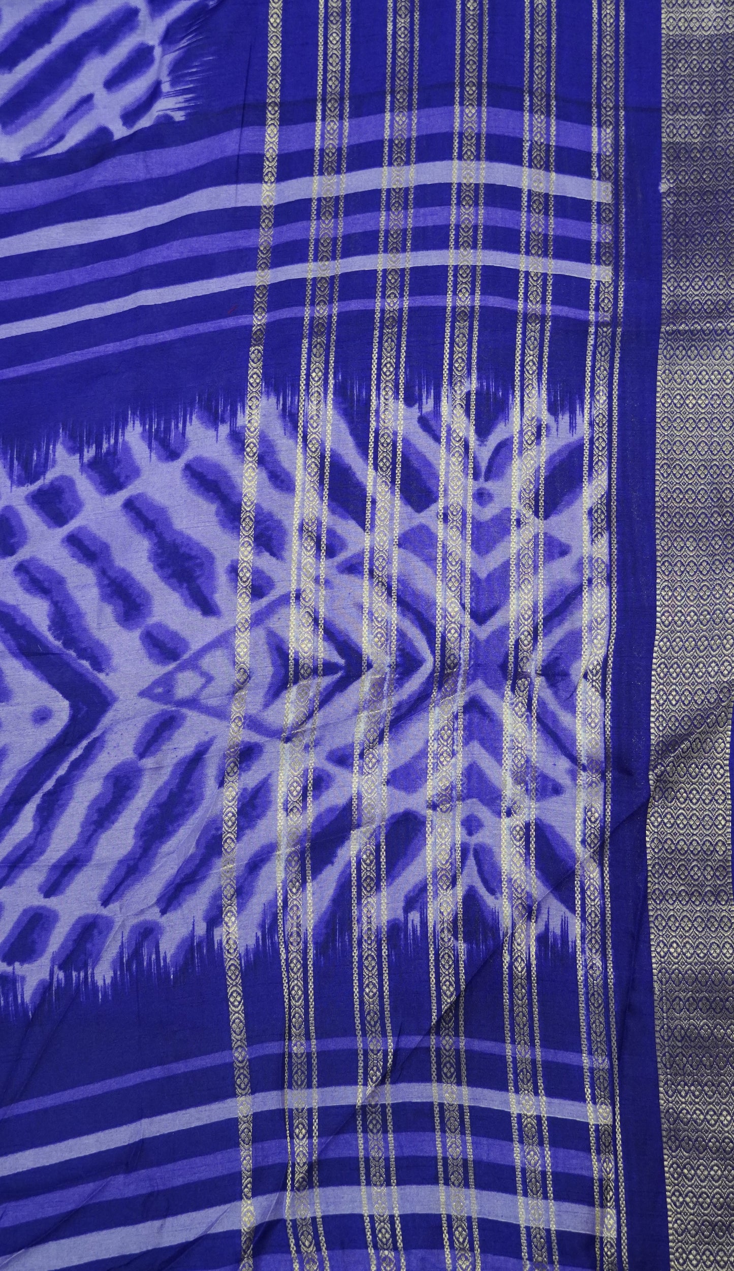 Semi Chiffon Saree- Tie Dye Voilet