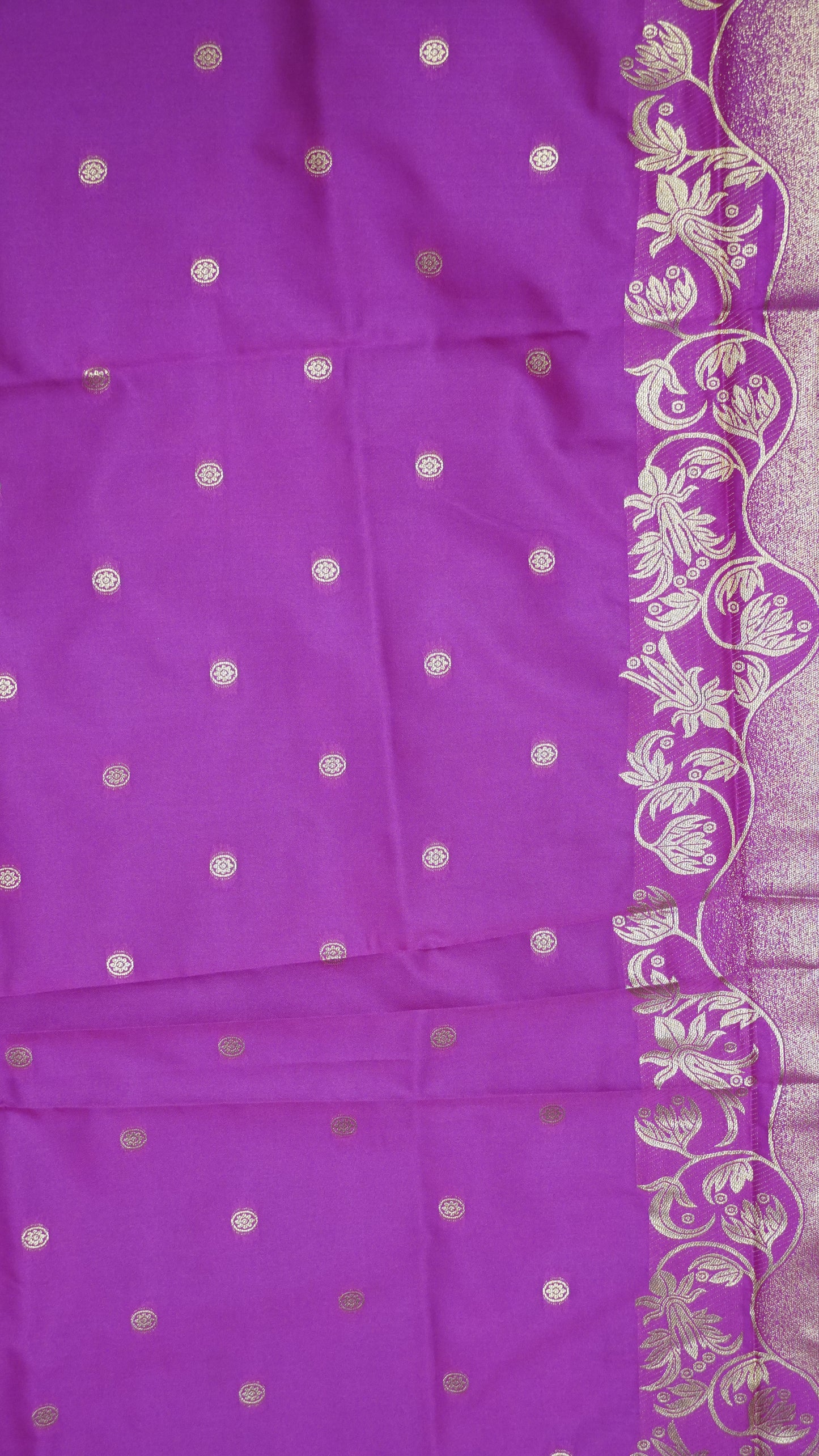 Semi Soft Silk Saree-Rangoli Zari Voilet