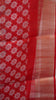 Chanderi Saree Abstract Print - Red thumbnail