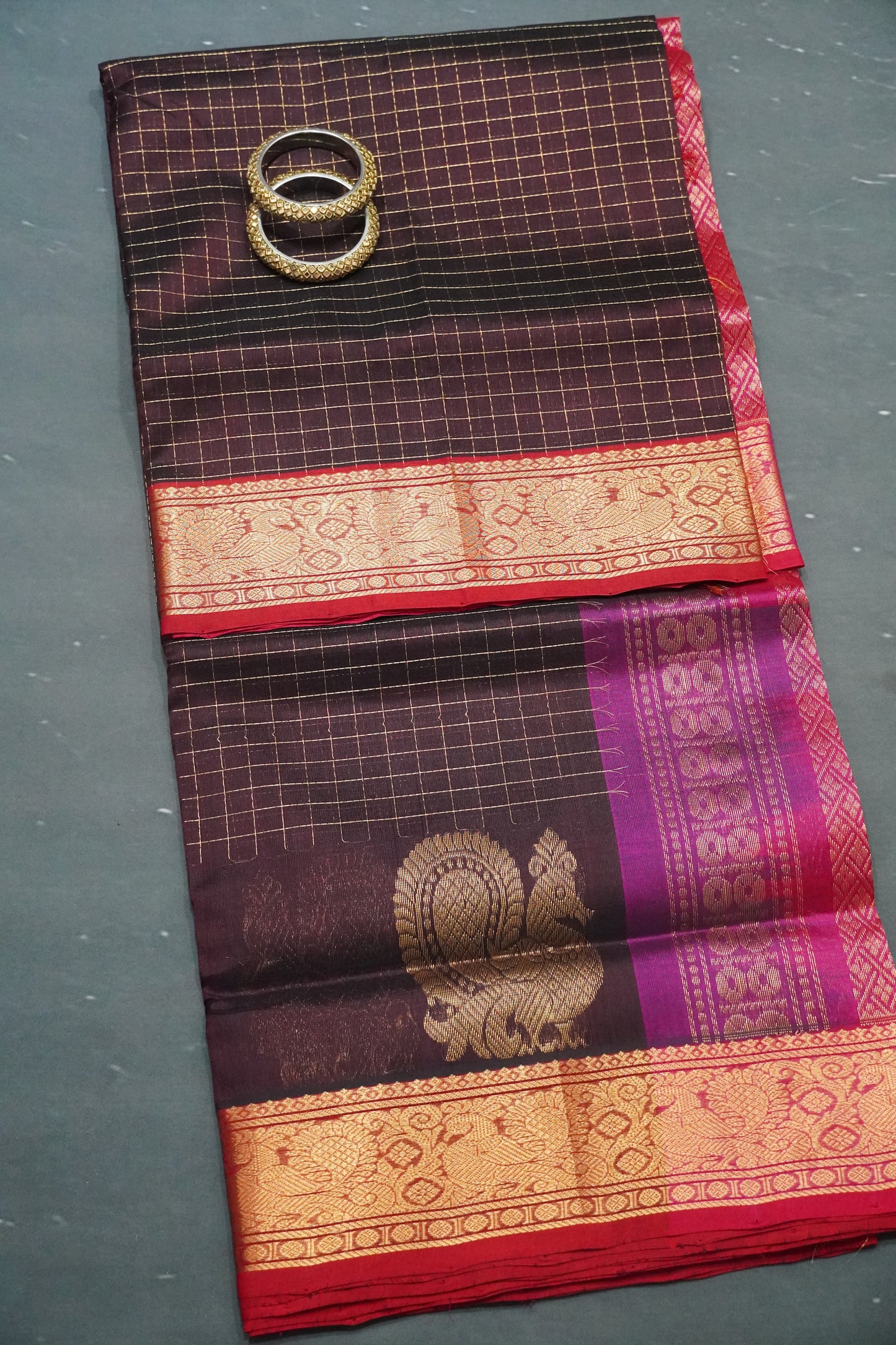 Silk Cotton Saree - Arakku