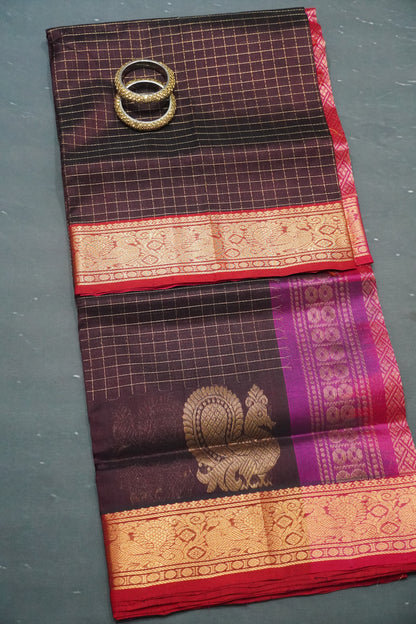 Silk Cotton Saree - Arakku