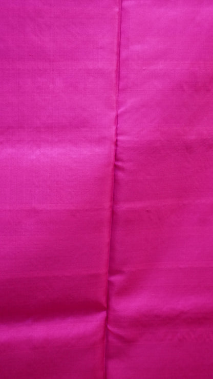 Pure Soft Silk Saree - Navy Blue-Pink