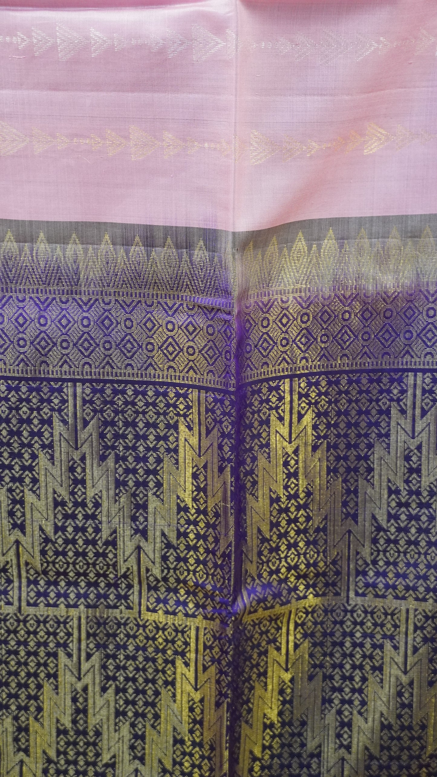 Pure Soft Silk Saree - Baby Pink-Voilet