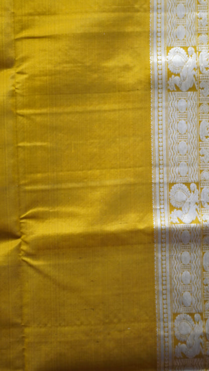 Pure Soft Silk Saree - Golden Yellow