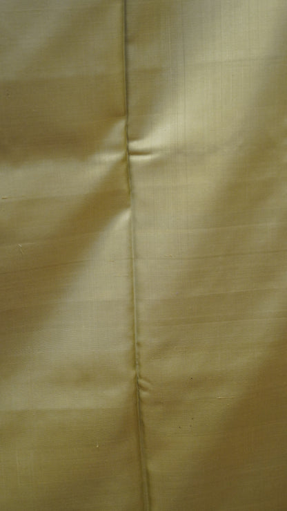 Pure Soft Silk Saree - Baby Brown-Lime Green