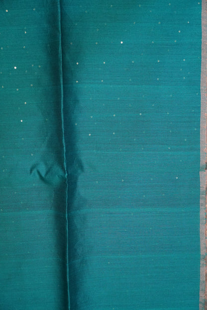 Pure Matka Tussar - Peacock Green