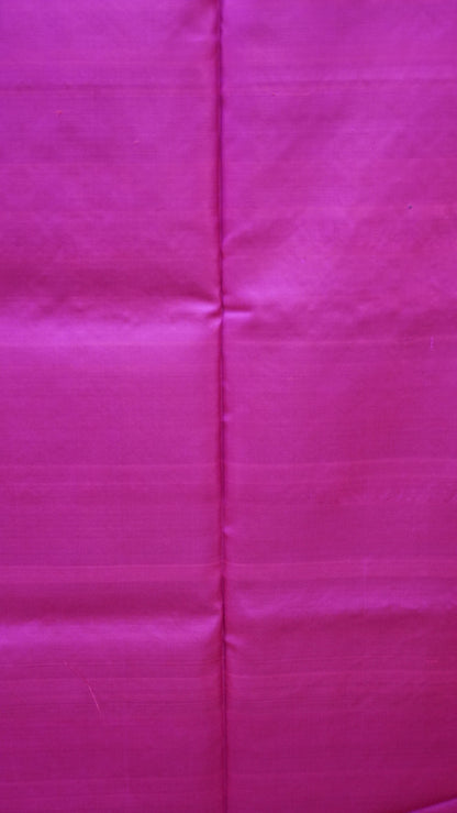 Pure Soft Silk Saree -Bottle Green-Pink