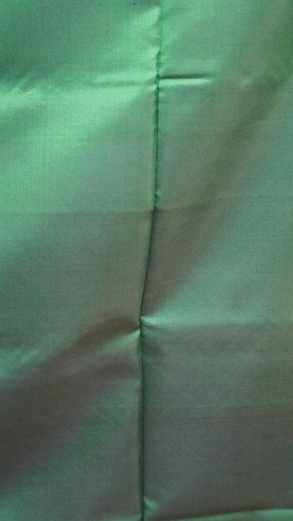 Pure Soft Silk Saree - Redish Pink-Green