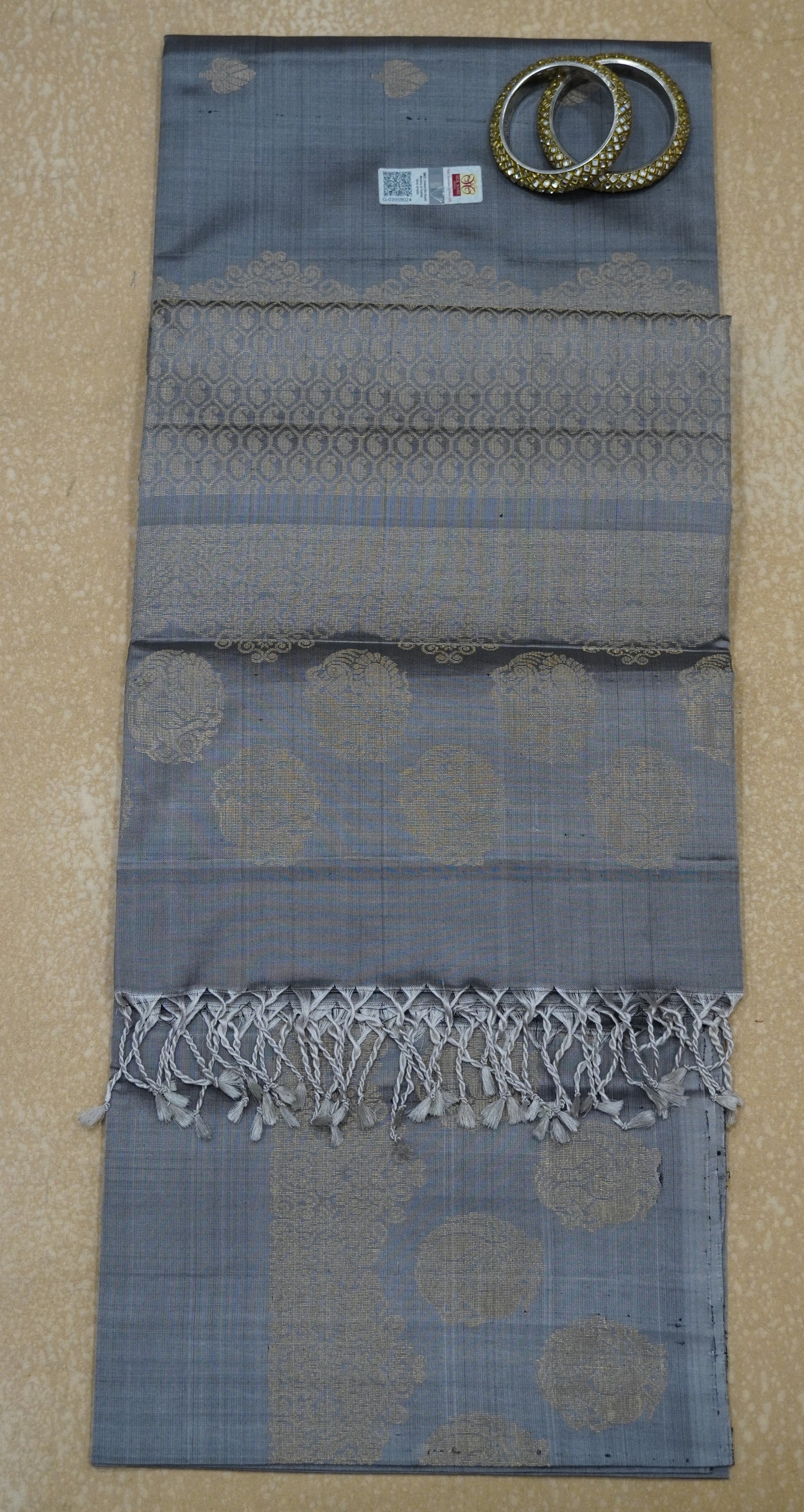 Pure Soft Silk Saree -Grey