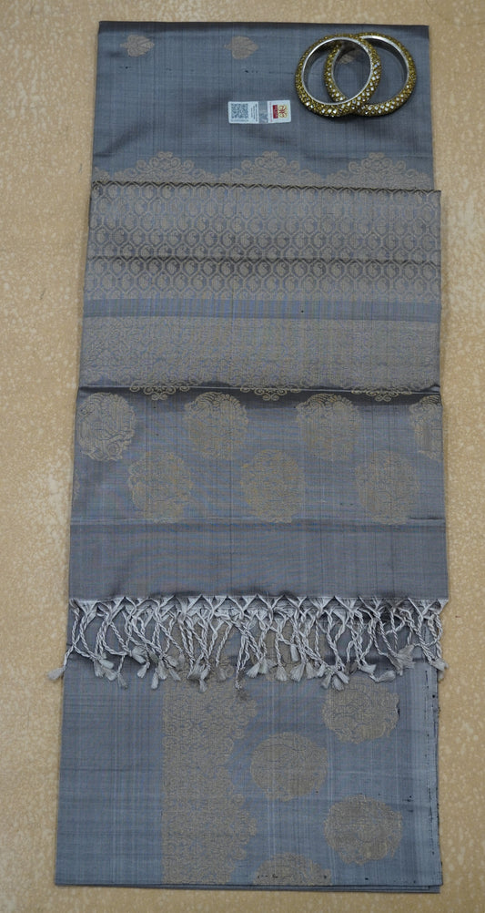 Pure Soft Silk Saree -Grey