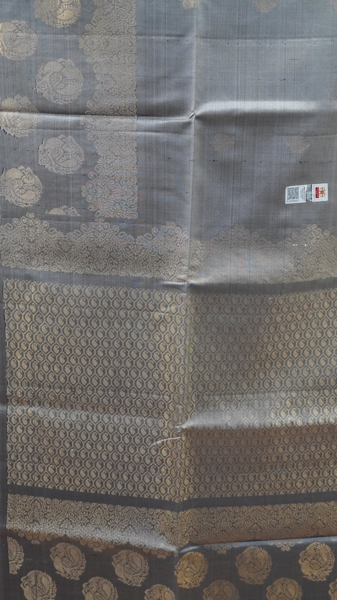 Pure Soft Silk Saree -Grey