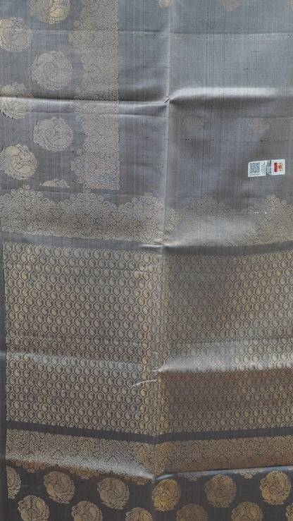 Pure Soft Silk Saree -Grey