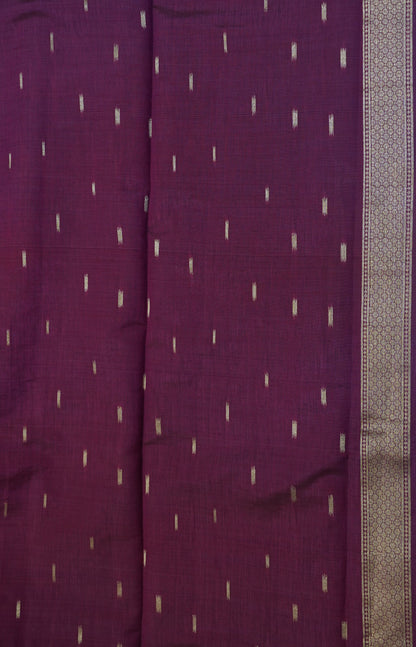 Semi Tussar Saree - Floral Blue