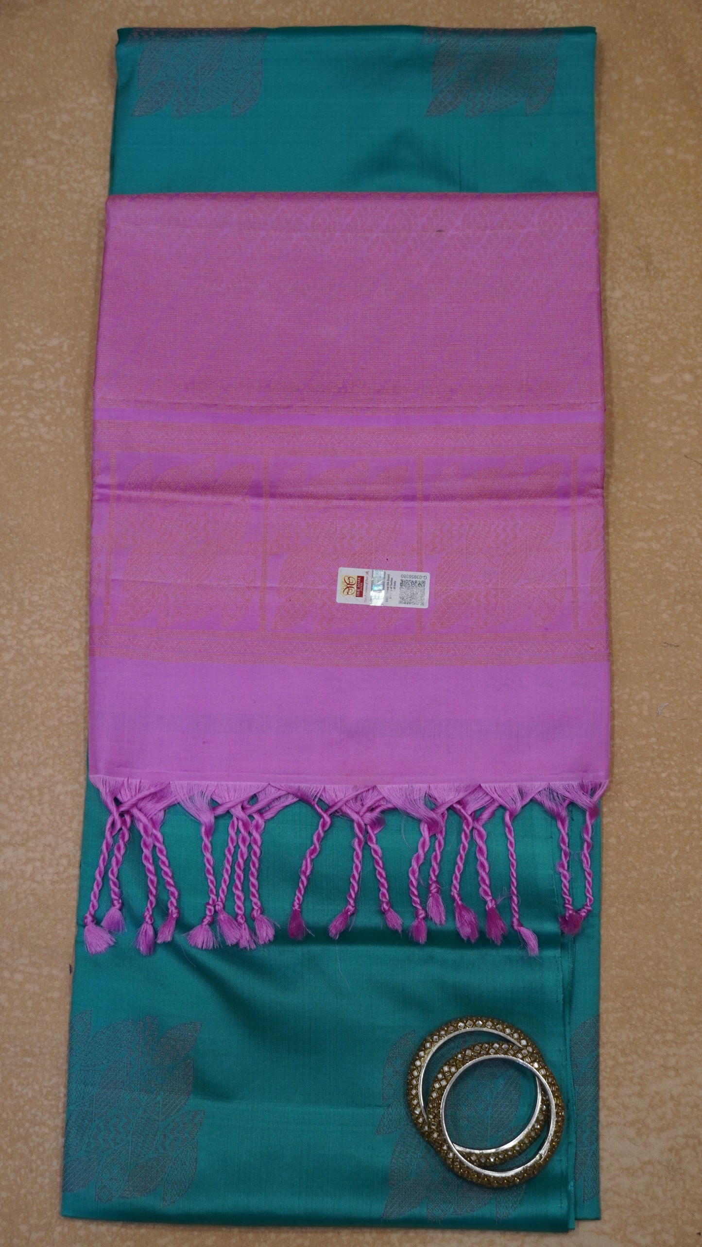 Pure Soft Silk Saree - Baby Blue- Pink