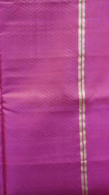 Pure Soft Silk Saree - Sage Green-Pink