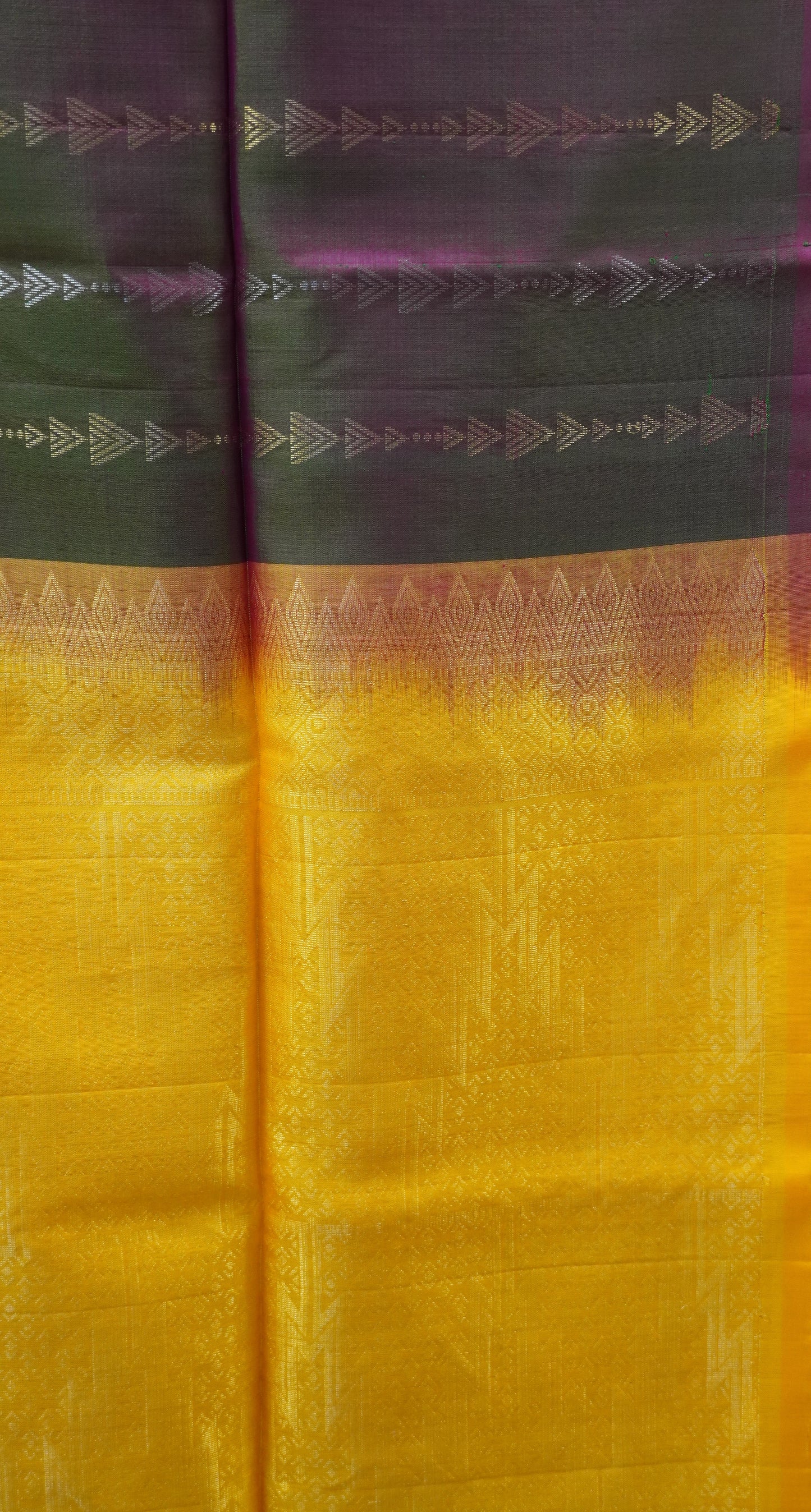 Pure Soft Silk Saree - Manthulir Green-Yellow