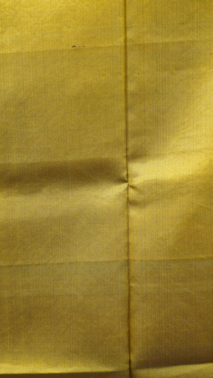 Pure Soft Silk Saree -Black-Golden Yellow