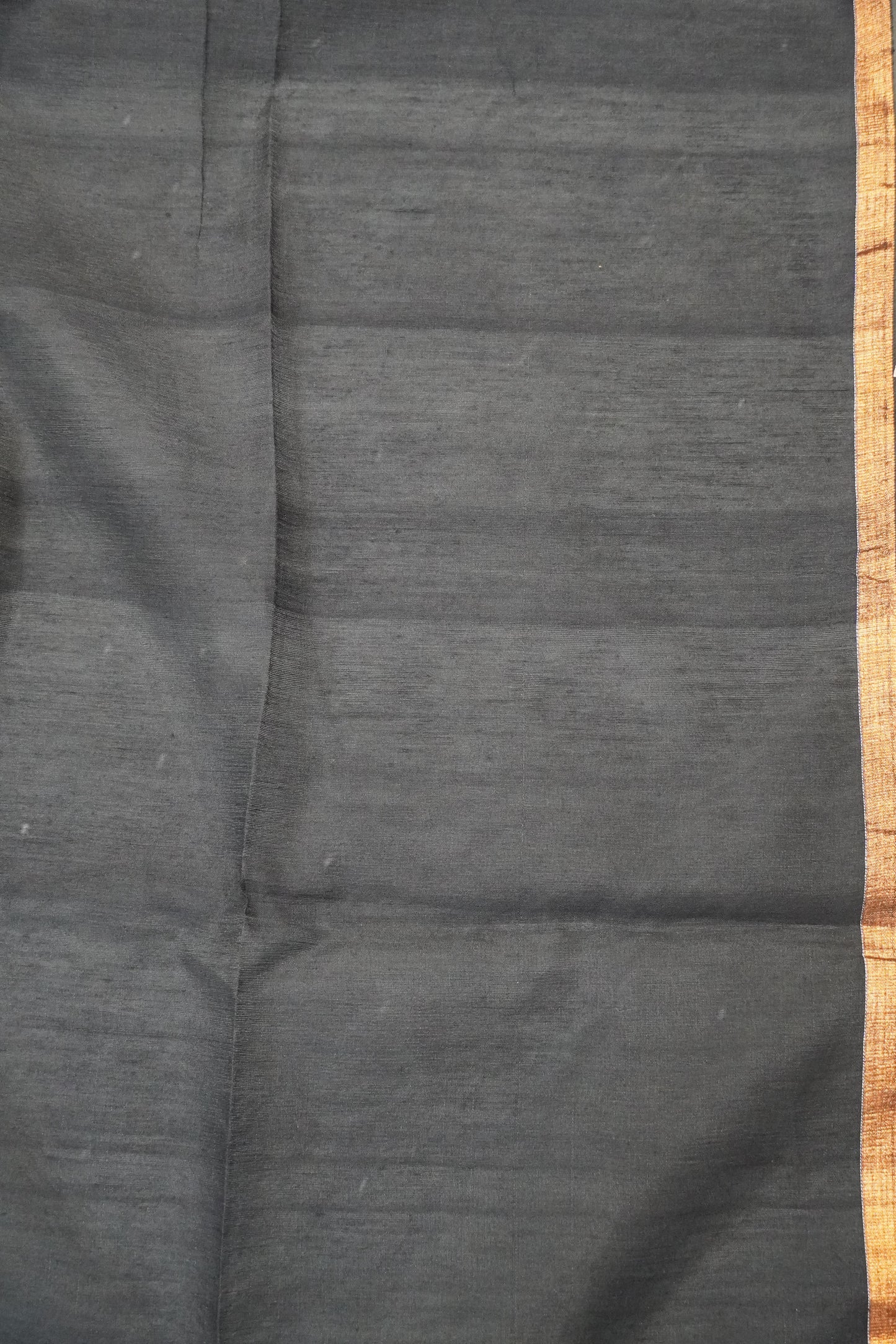Matka Tussar Saree - Paithani Black