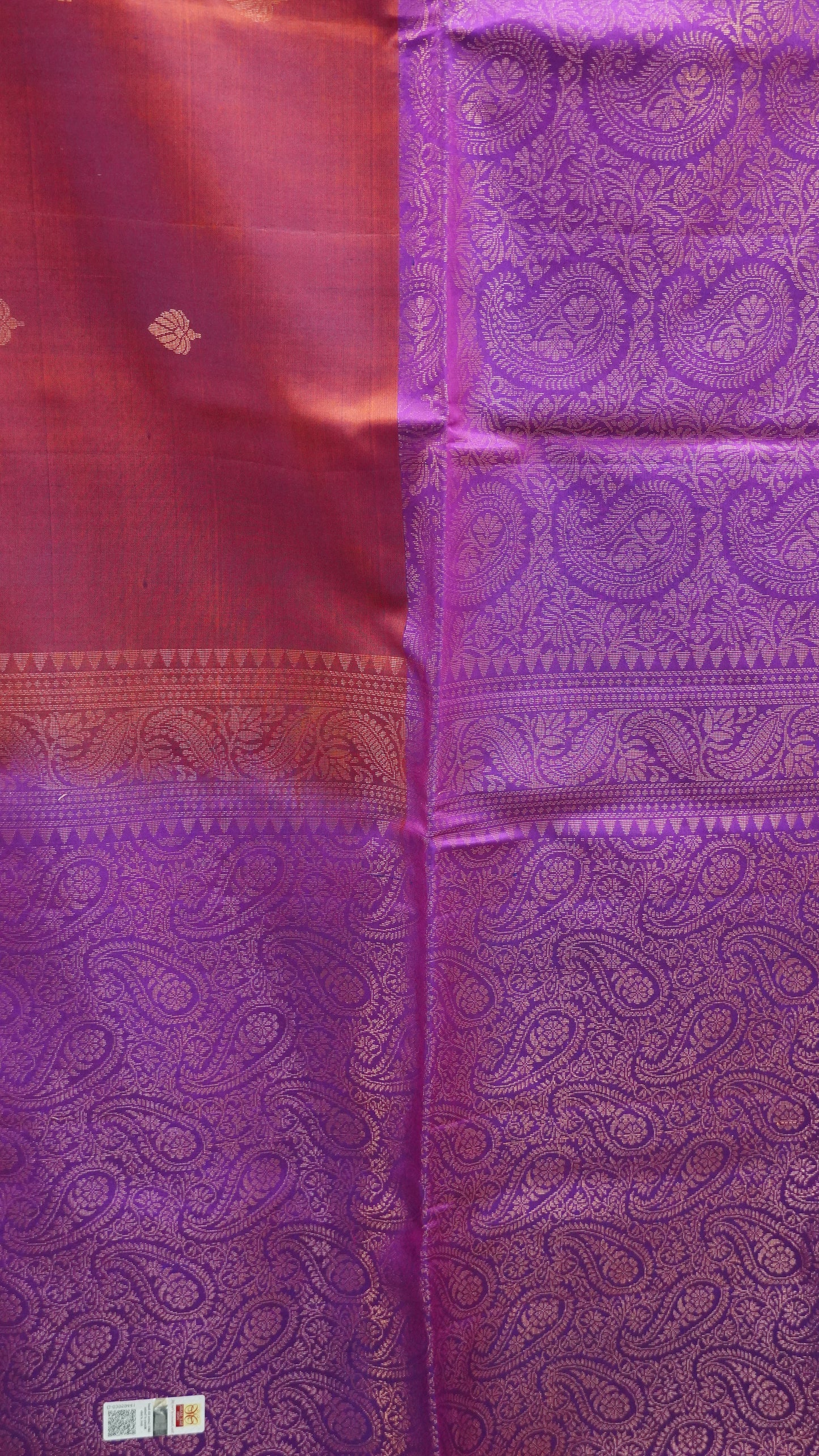 Pure Soft Silk Saree -Redish Purple