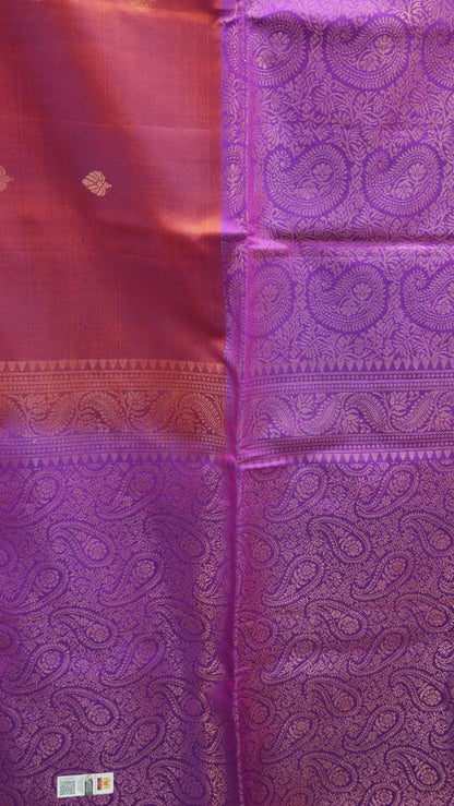 Pure Soft Silk Saree -Redish Purple