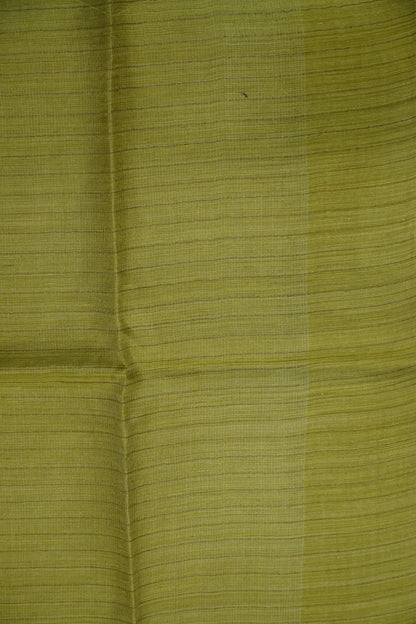 tissue Saree - Lime Green