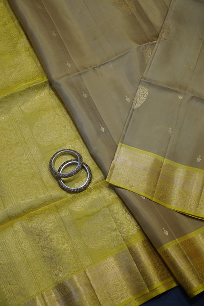 Pure Soft Silk Saree - Dark Beige